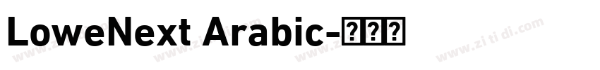 LoweNext Arabic字体转换
